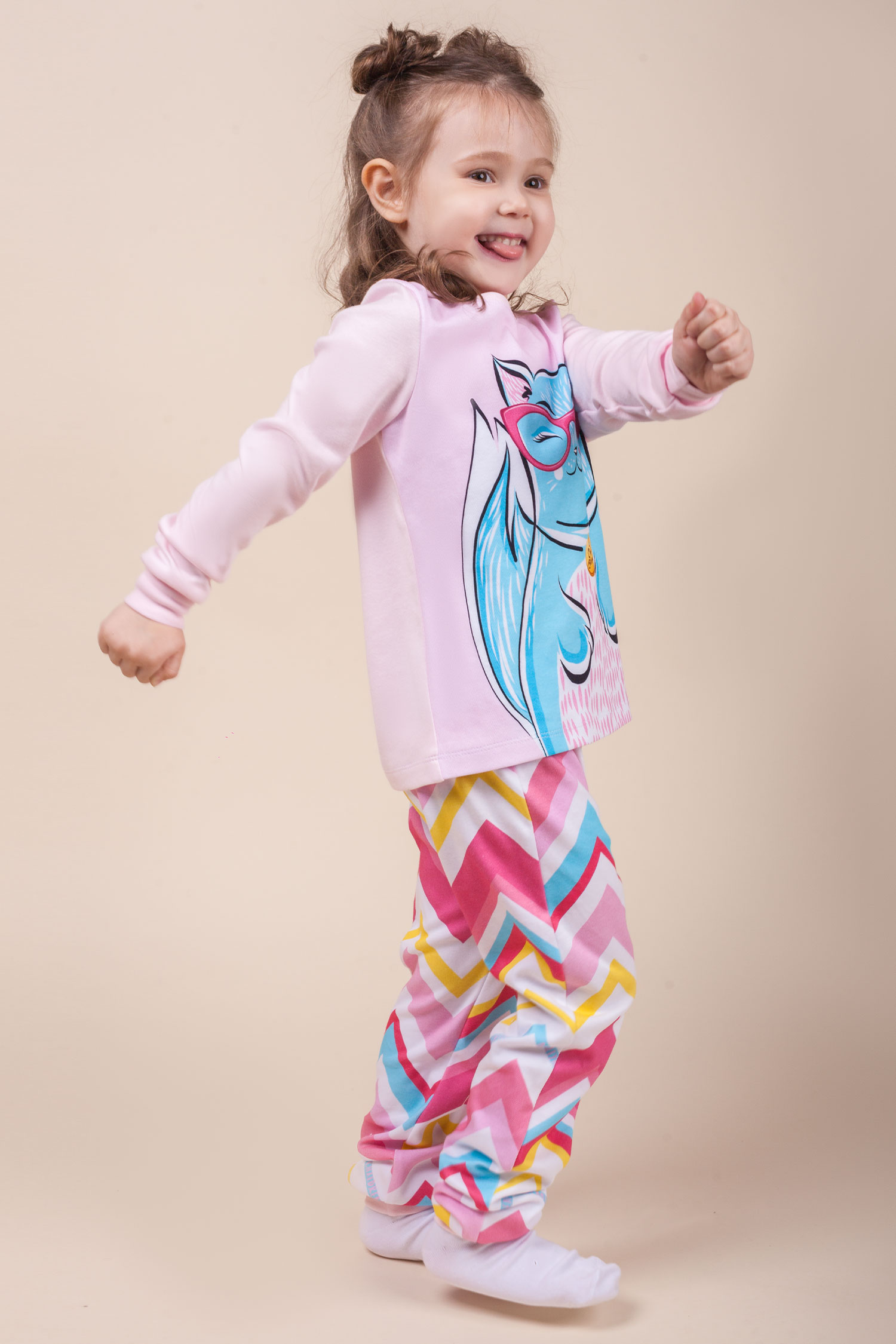 Пижама детская для девочек "Disco Cat"