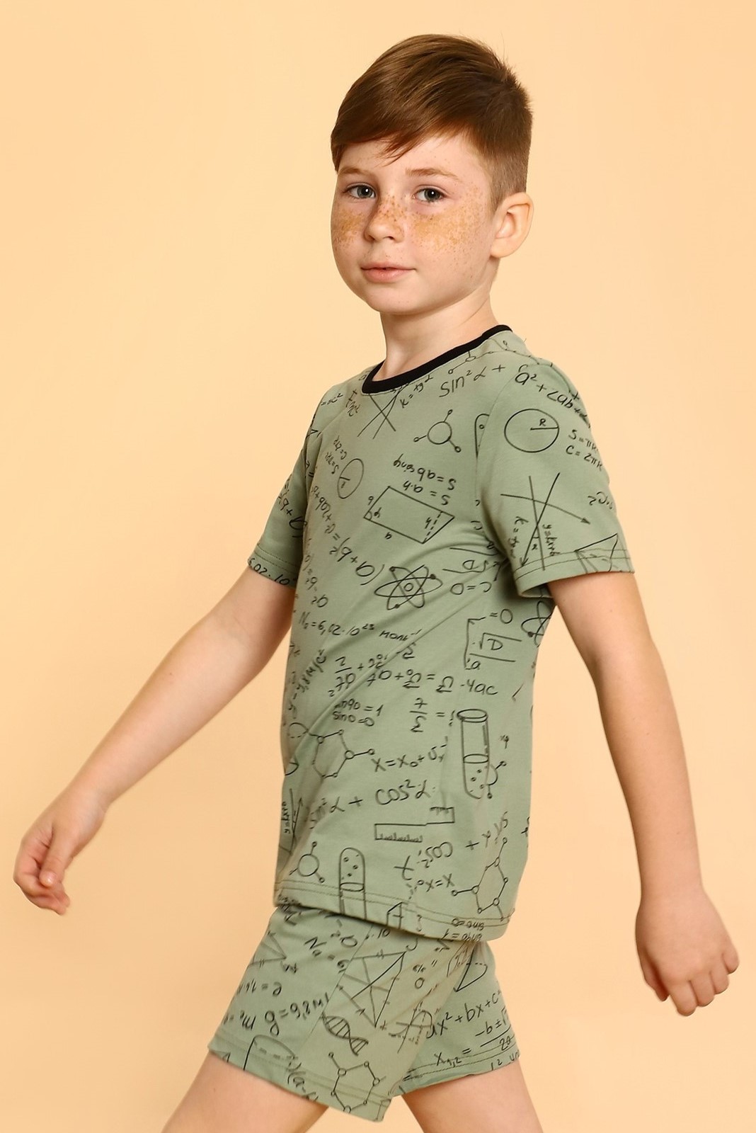 Пижама детская для мальчиков с шортами "Information"
