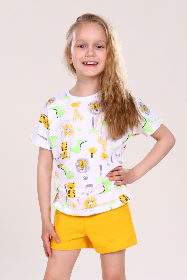 Пижама детская для девочек с шортами "Africa"
