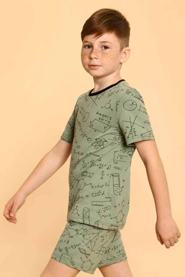 Пижама детская для мальчиков с шортами "Information"