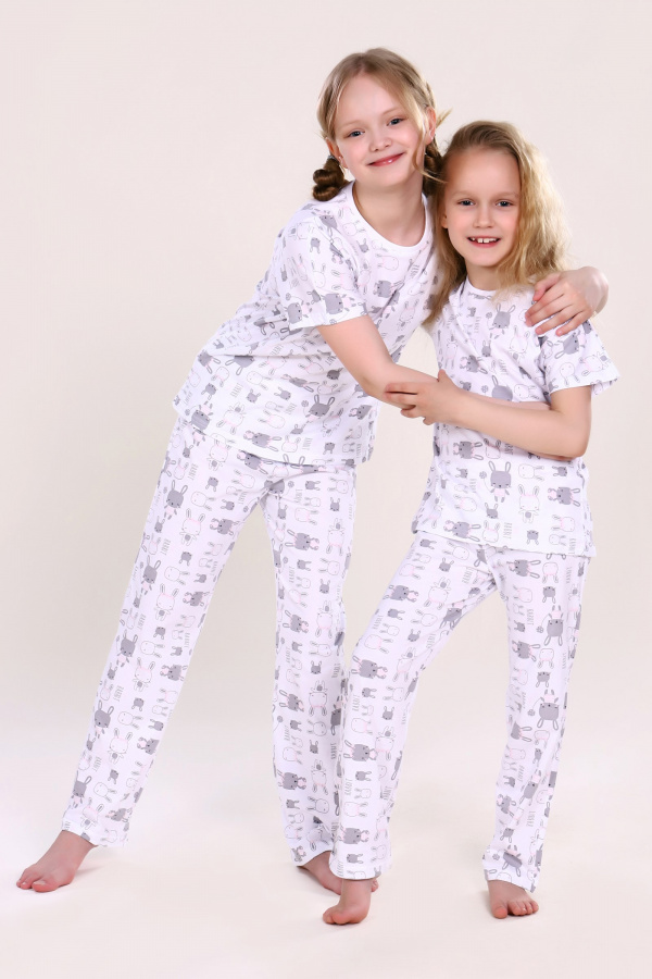 Пижама детская для девочек с брюками "Pretty Rabbit"